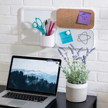 Honey Can Do Perch Corky Magnetic Cork Board