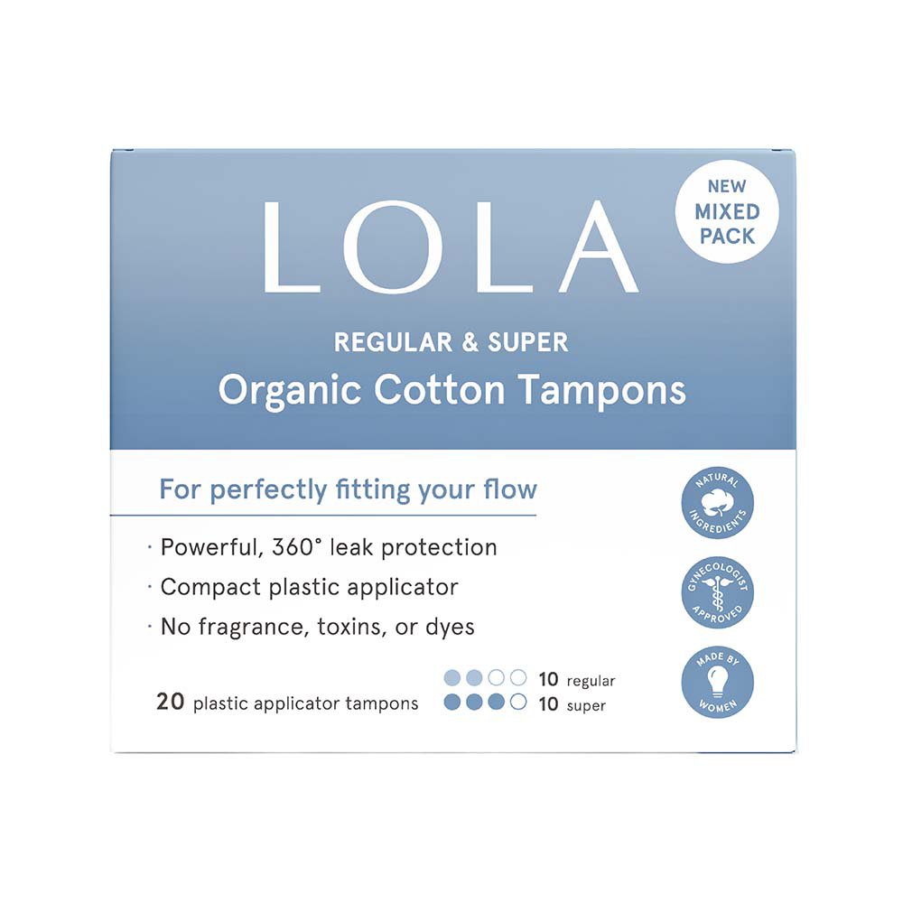 Lola Organic Cotton Tampons - Regular & Super - Shop Pads & Liners At H-E-B