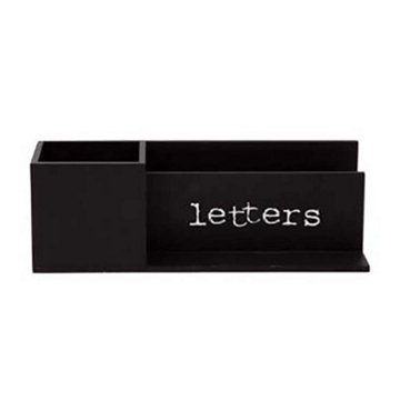 Home Essentials & Beyond Desktop Letter Holder - Black, 12"