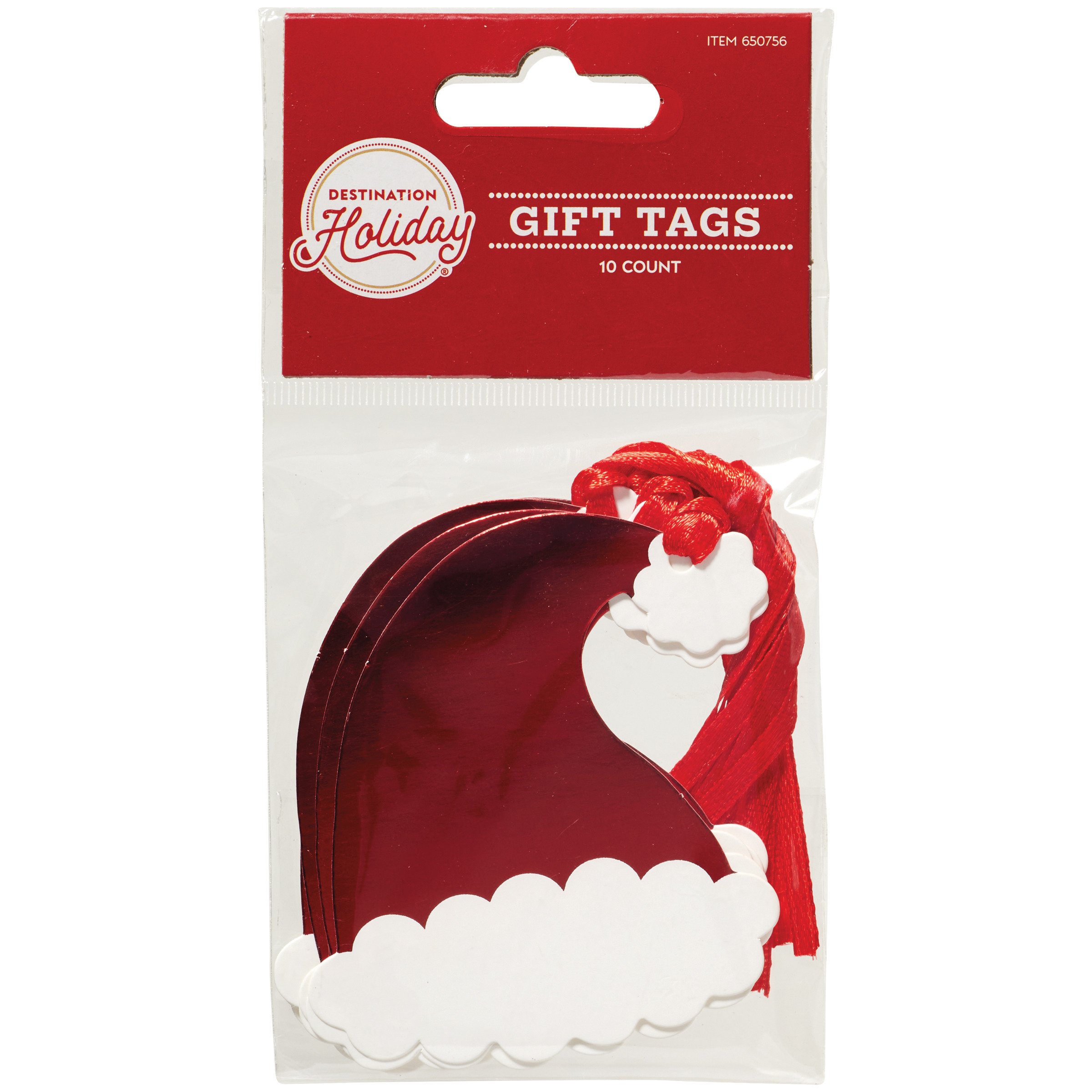 Destination Holiday Santa Hat Christmas Gift Tags Shop Gift wrap at HEB
