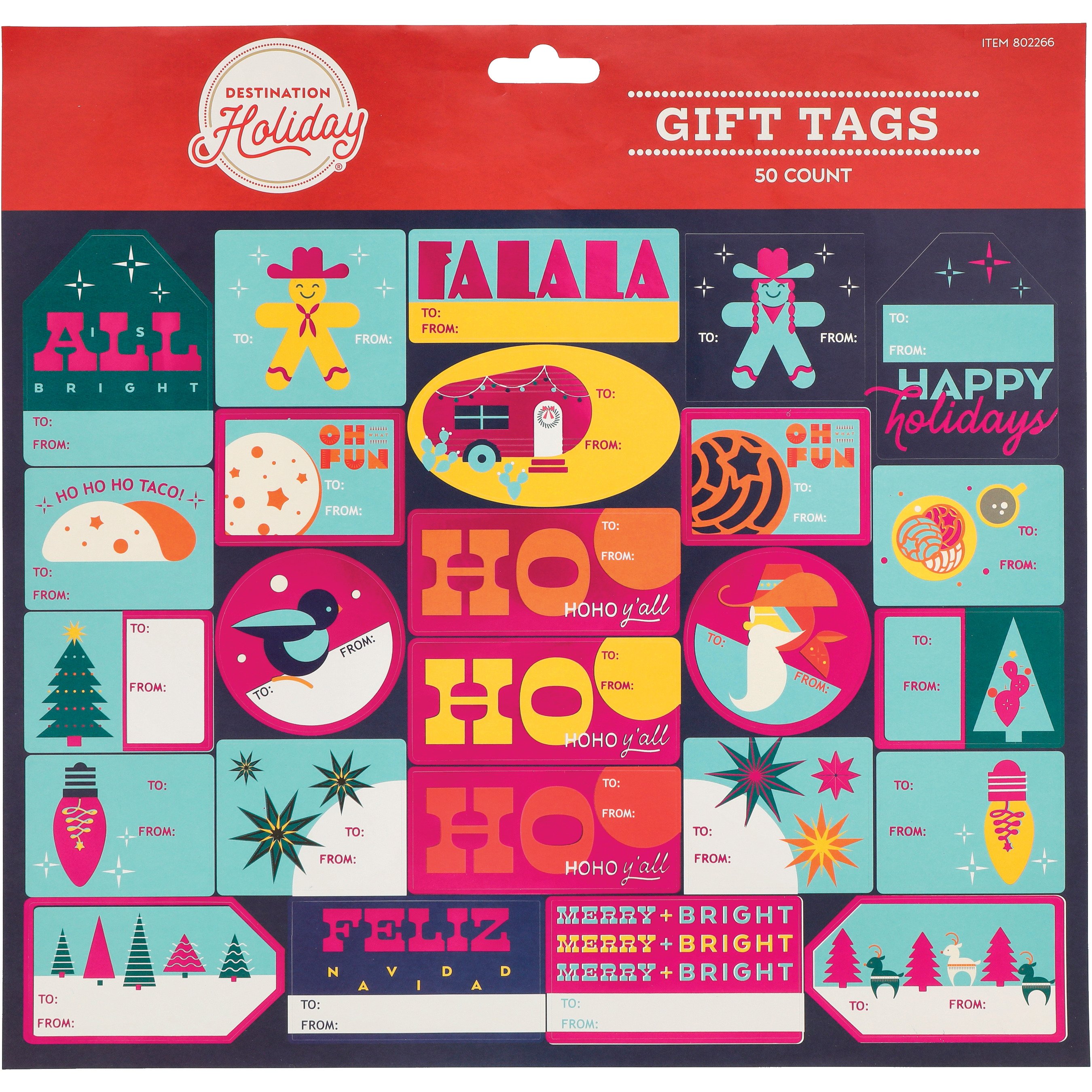 Destination Holiday Oh What Fun Adhesive Christmas Gift Tags Shop