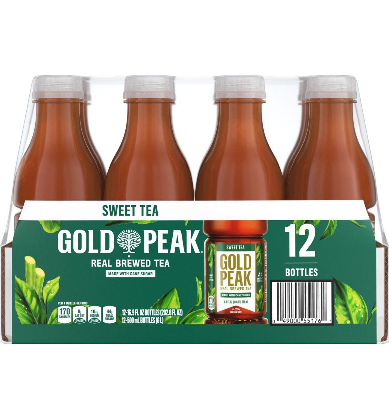 Gold Peak Sweetened Black Tea 12 pk Bottles - Shop Tea at H-E-B