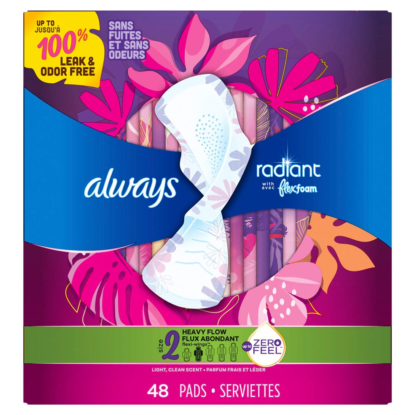 Always Radiant Pads with Wings - Heavy Flow Size 2; image 7 of 8