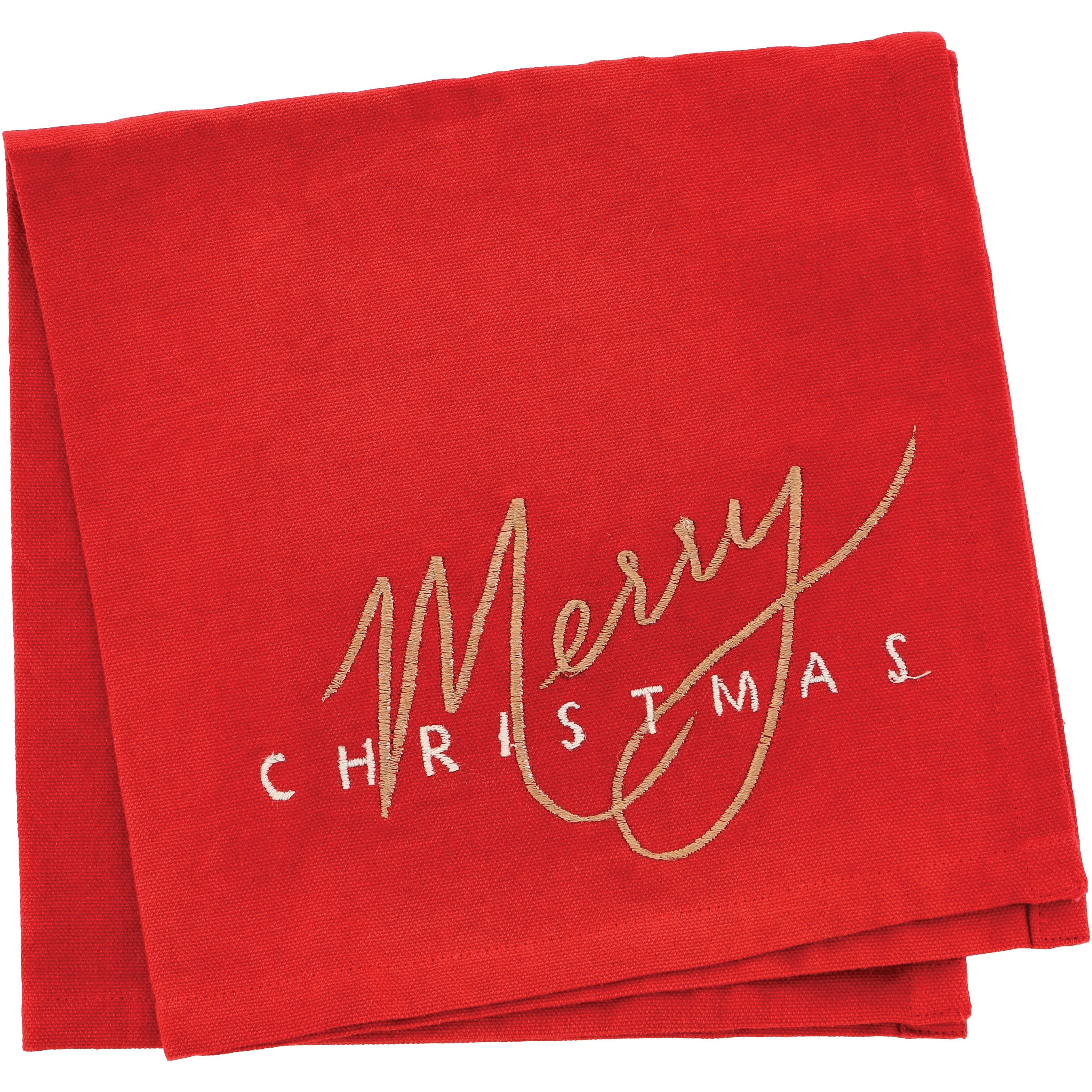Destination Holiday Merry Christmas Cloth Napkin Set Red Shop