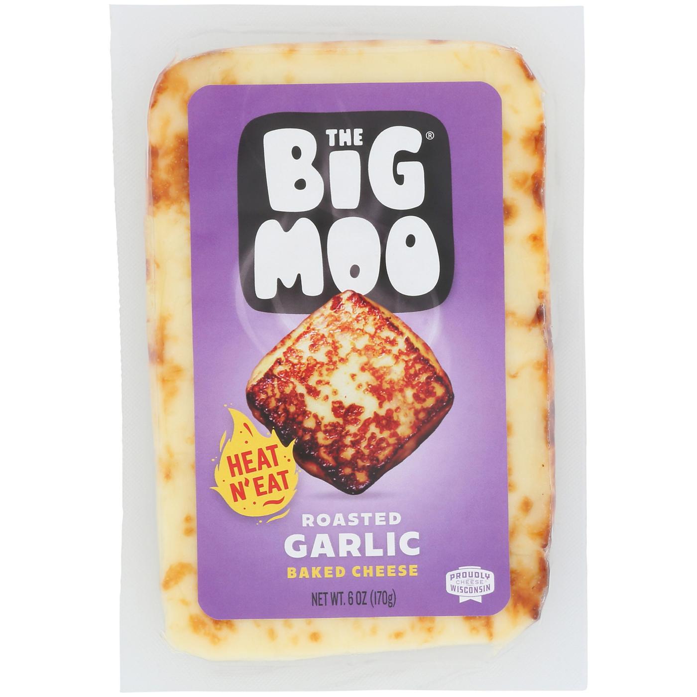 The Big Moo Baked Cheese Roasted Garlic Shop Cheese at HEB