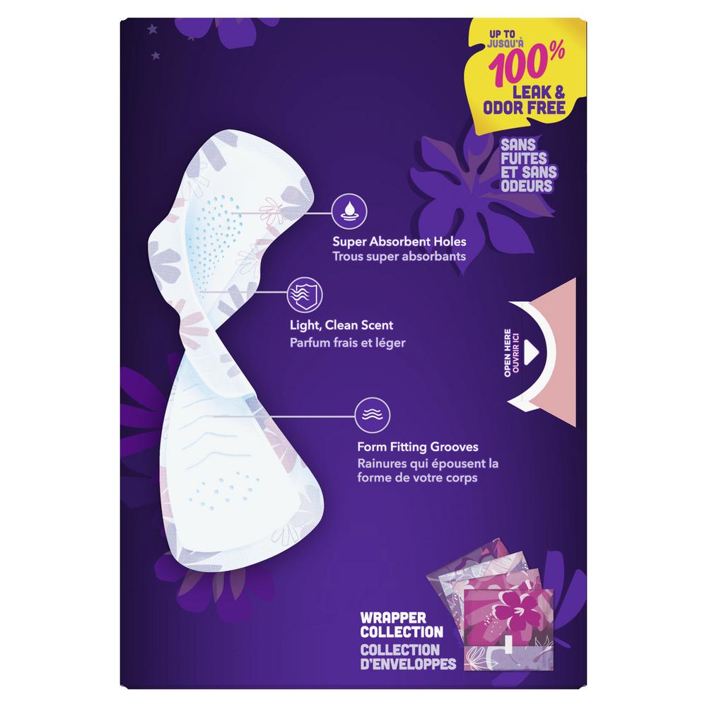 Always Radiant Pads with Wings - Overnight Size 4 - Shop Pads & Liners at  H-E-B