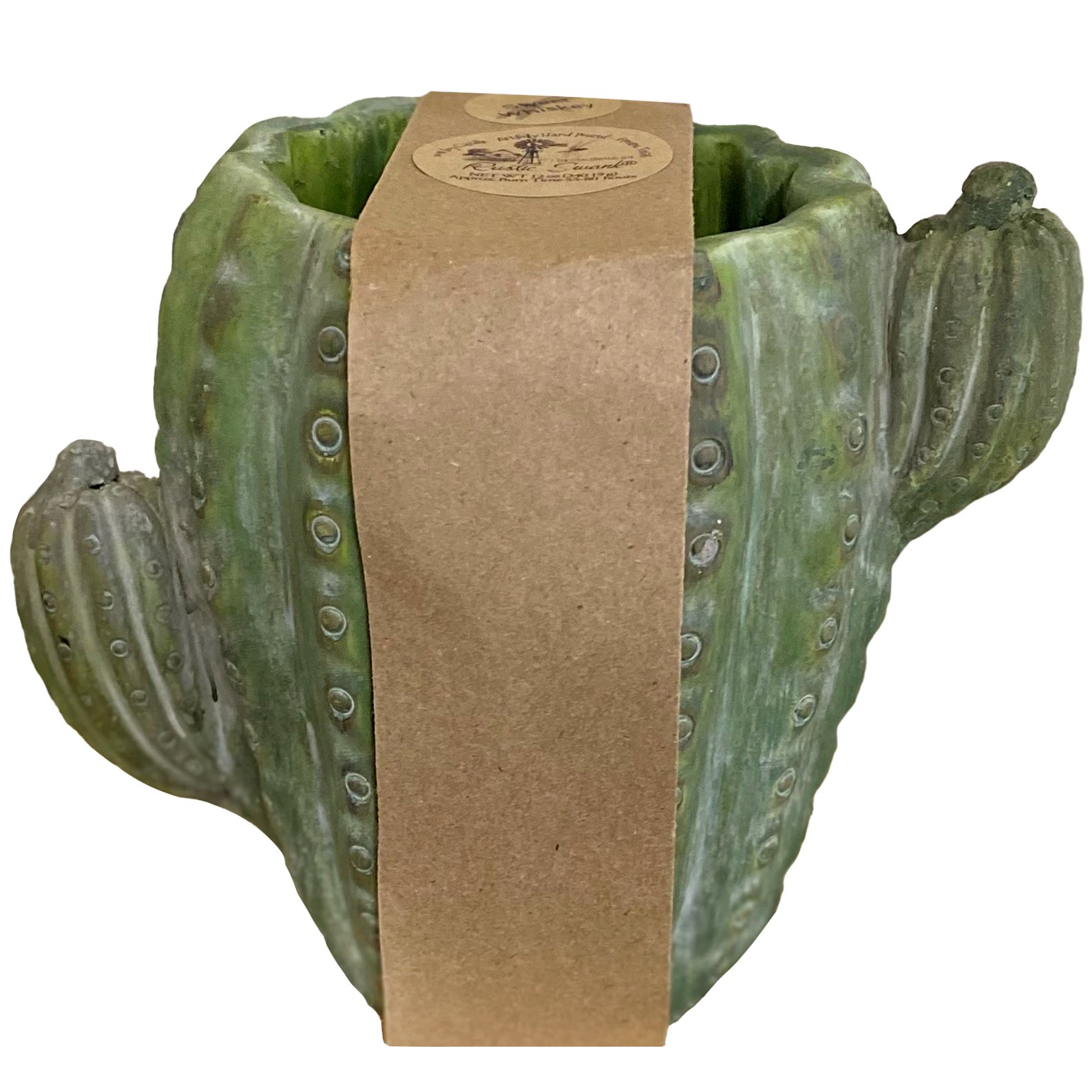 Texas Proud Rustic Swank Home Fragrant Country Boy Cactus Shape Candle, 12 oz