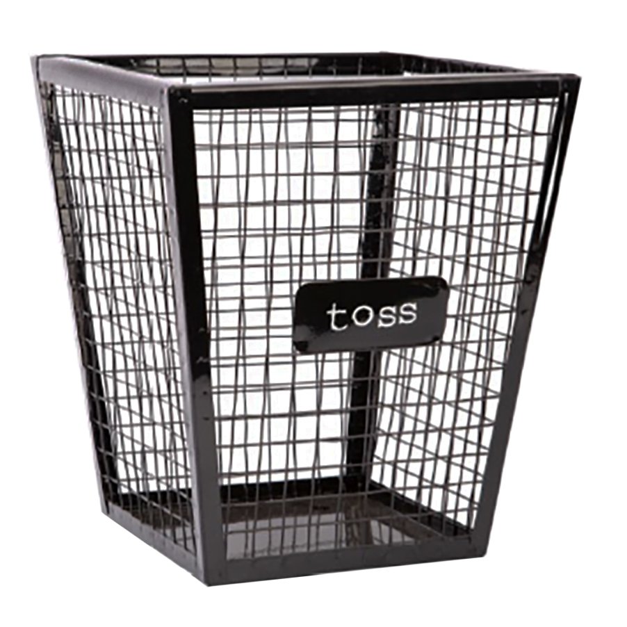 Home Essentials & Beyond Toss Metal Wire Waste Basket Shop Desktop