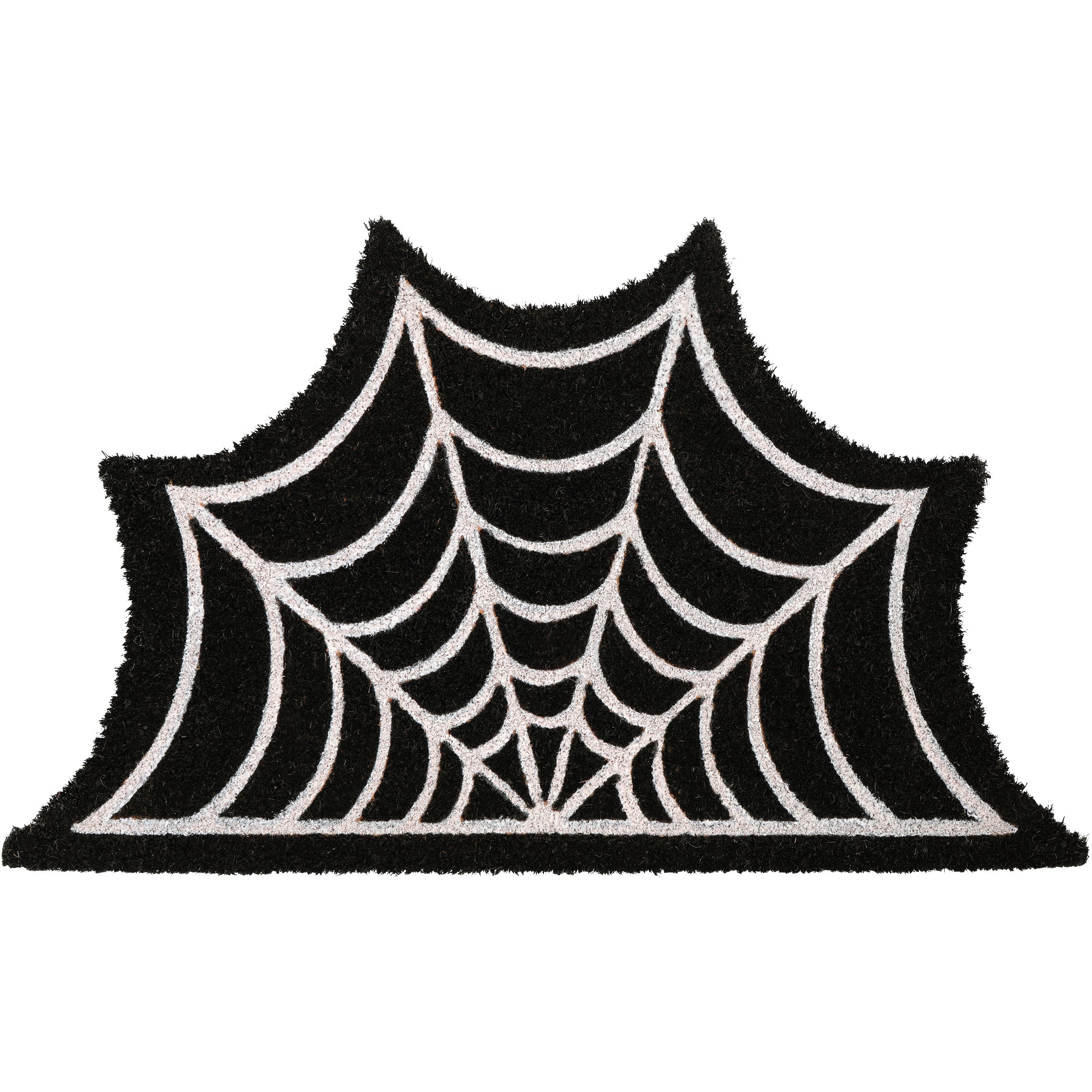 Destination Holiday Halloween Spiderweb Coir Doormat - Shop Rugs & mats ...