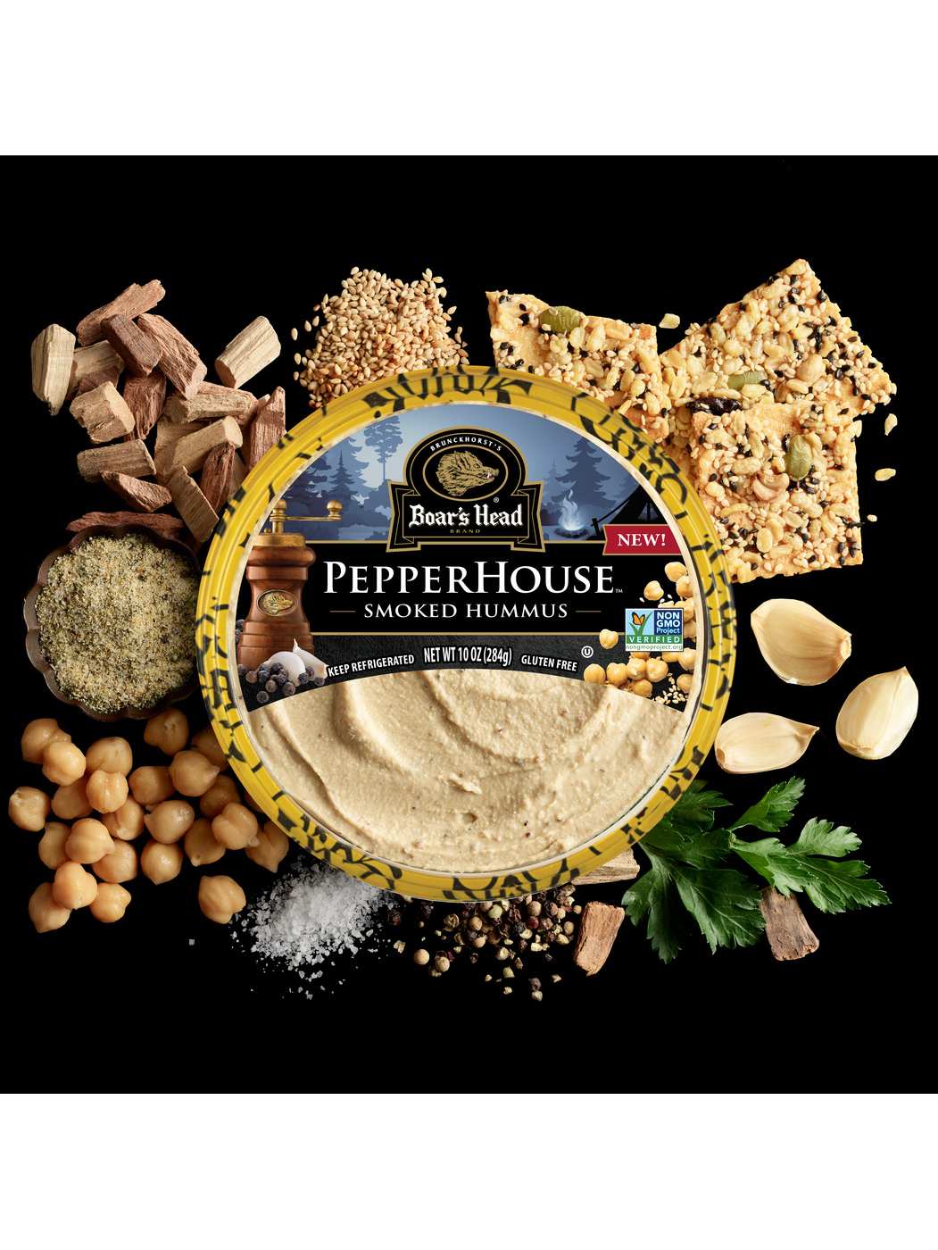 Boar's Head PepperHouse Smoked Hummus; image 2 of 2