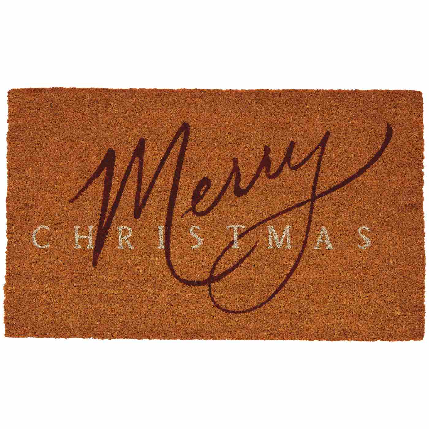 Destination Holiday Merry Christmas Natural Coir Doormat, 2 Pk Shop