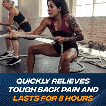 Advil Dual Action Back Pain Caplets delivers 250mg Ibuprofen and 500mg Acetaminophen Per Dose for 8 Hours of Back Pain Relief