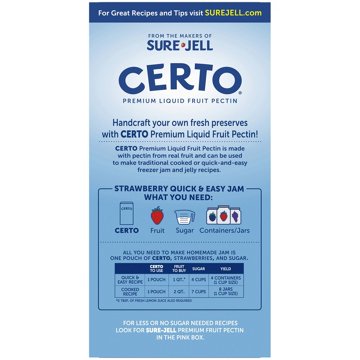 Sure Jell Certo Premium Liquid Fruit Pectin, 4 pk