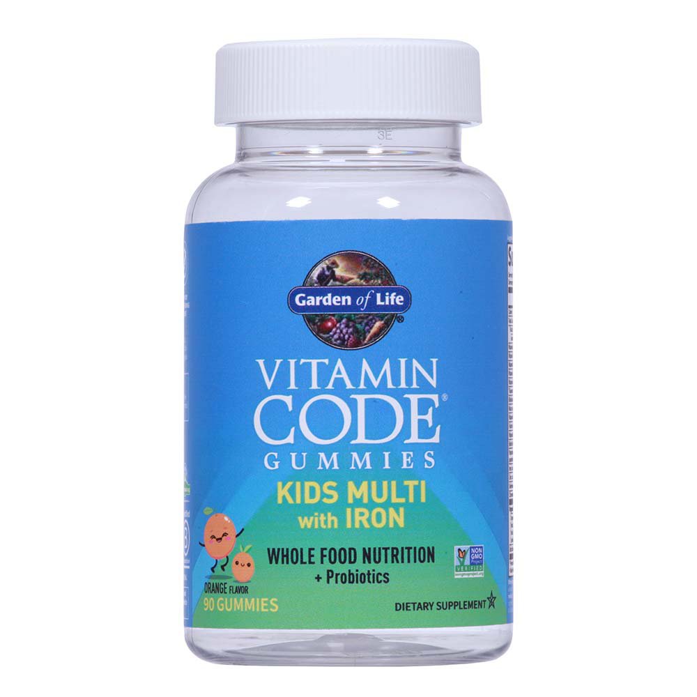 Garden of Life Vitamin Code Gummies Kids Multi with Iron Orange