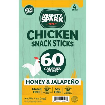 Mighty Spark Chicken Snack Sticks - Honey & Jalapeño, 4 ct