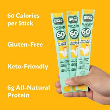 Mighty Spark Chicken Snack Sticks - Honey & Jalapeño, 4 ct