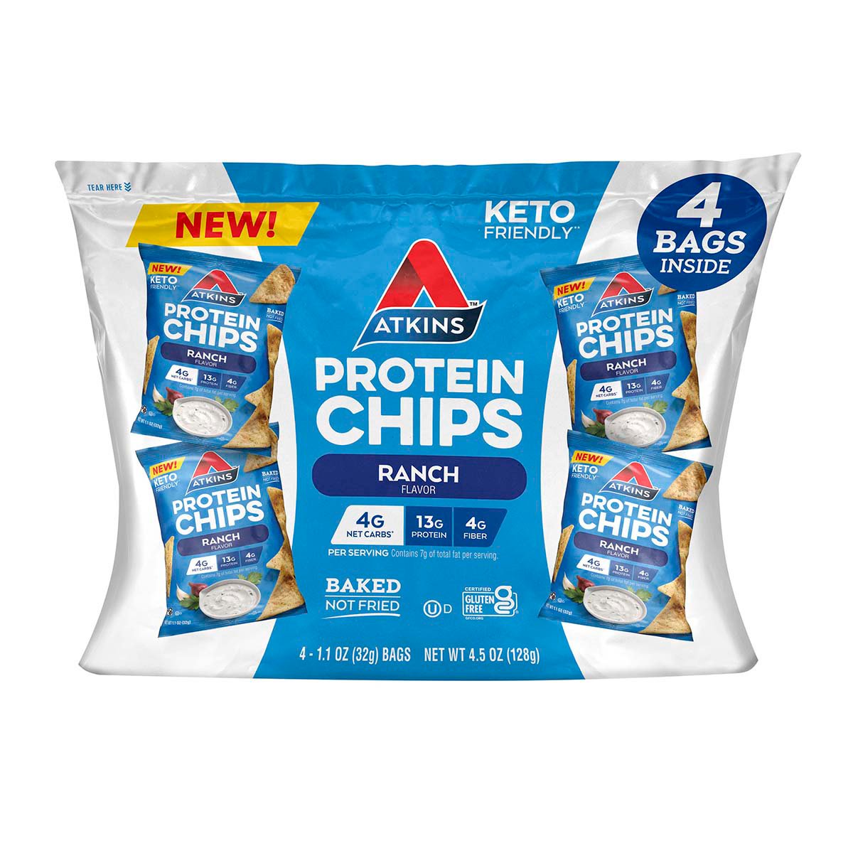 Atkins Protein Chips - Ranch - Shop Diet & fitness at H-E-B