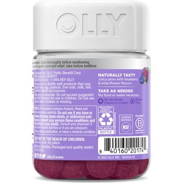 OLLY Keep It Moving Constipation & Digestive Support Gummies - Plum Berry