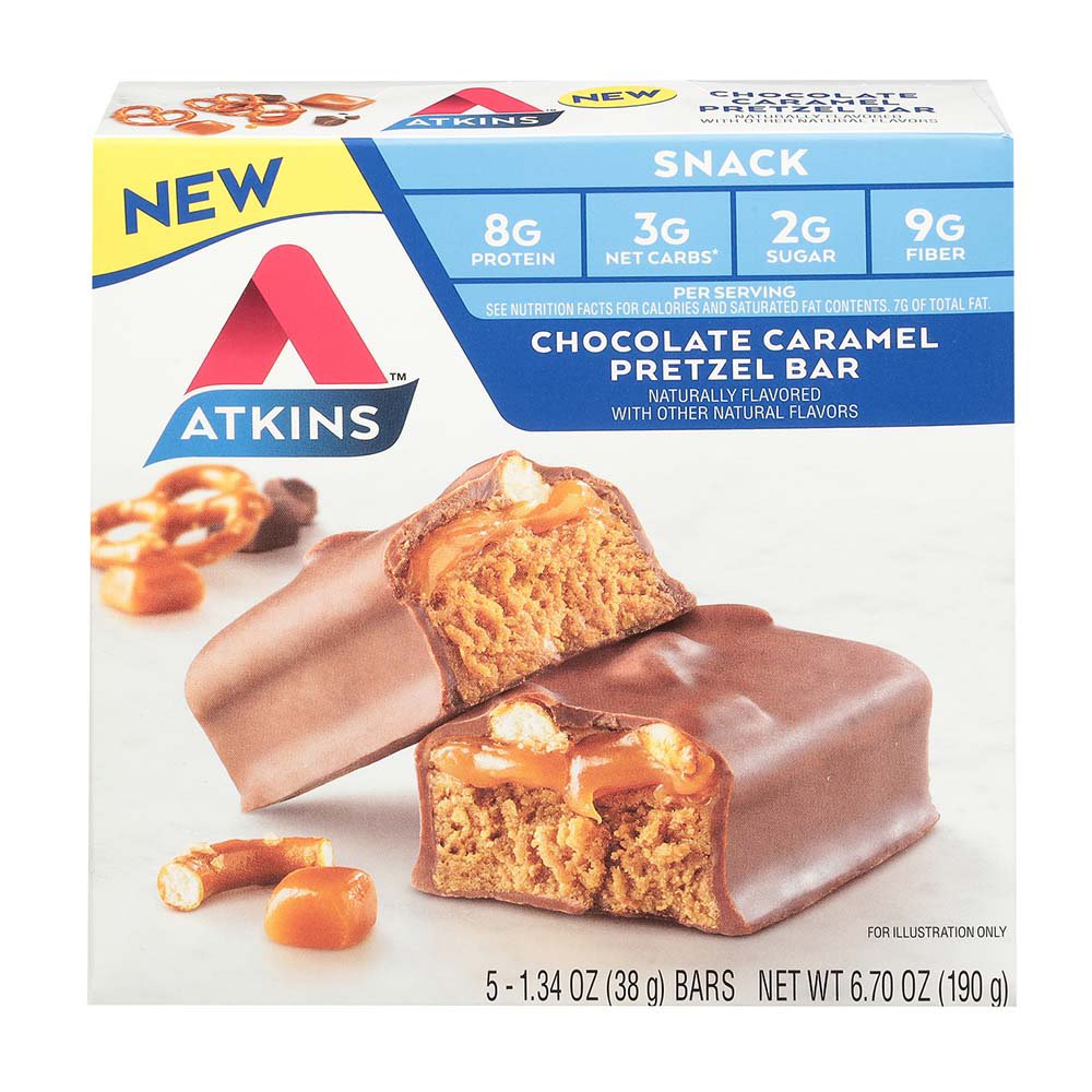 Atkins Snack Bar - Chocolate Caramel Pretzel - Shop Diet & fitness at H-E-B