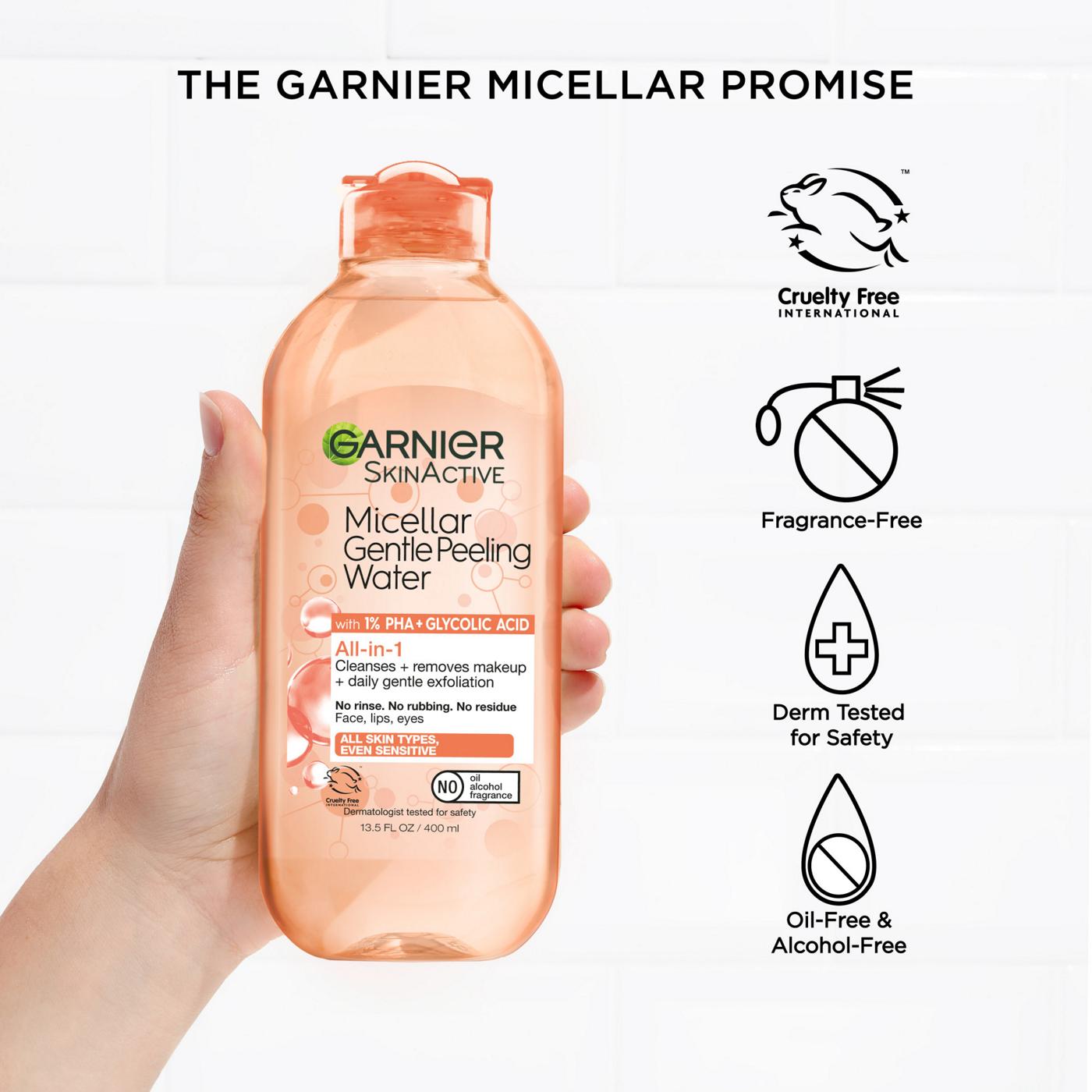 Garnier SkinActive Micellar Gentle Peeling Water; image 7 of 8