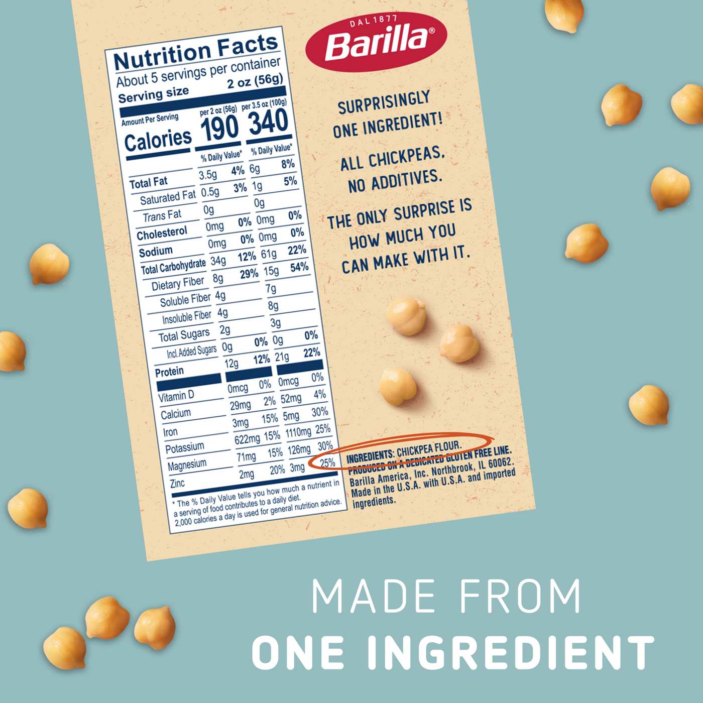 Barilla Chickpea Orzo Pasta; image 4 of 6