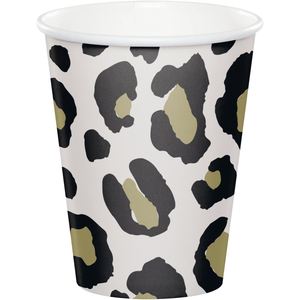 Creative Converting Leopard Gold Foil Paper Party Cups, 8 ct Shop