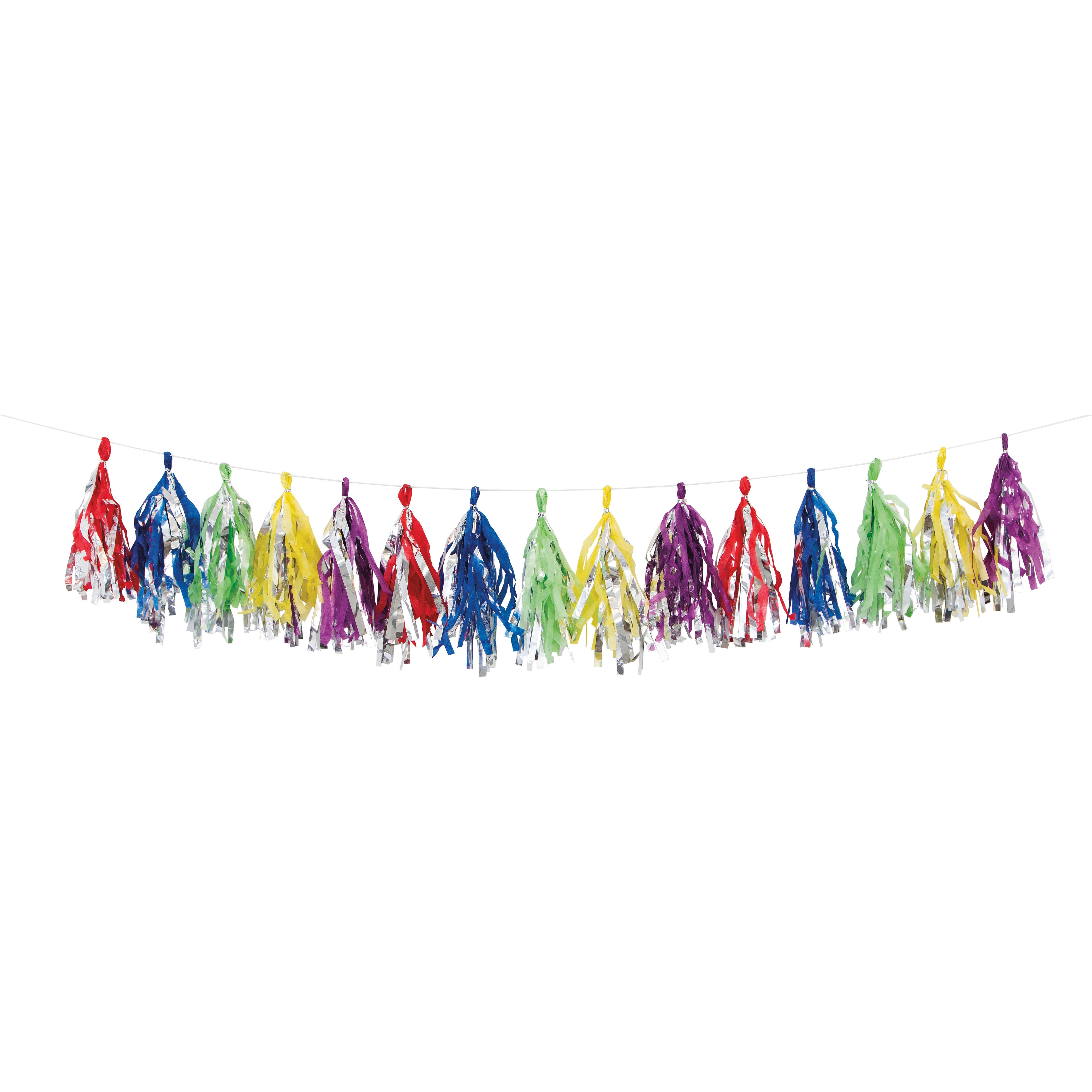 Pastel Rainbow Tassel Banner Party Partners