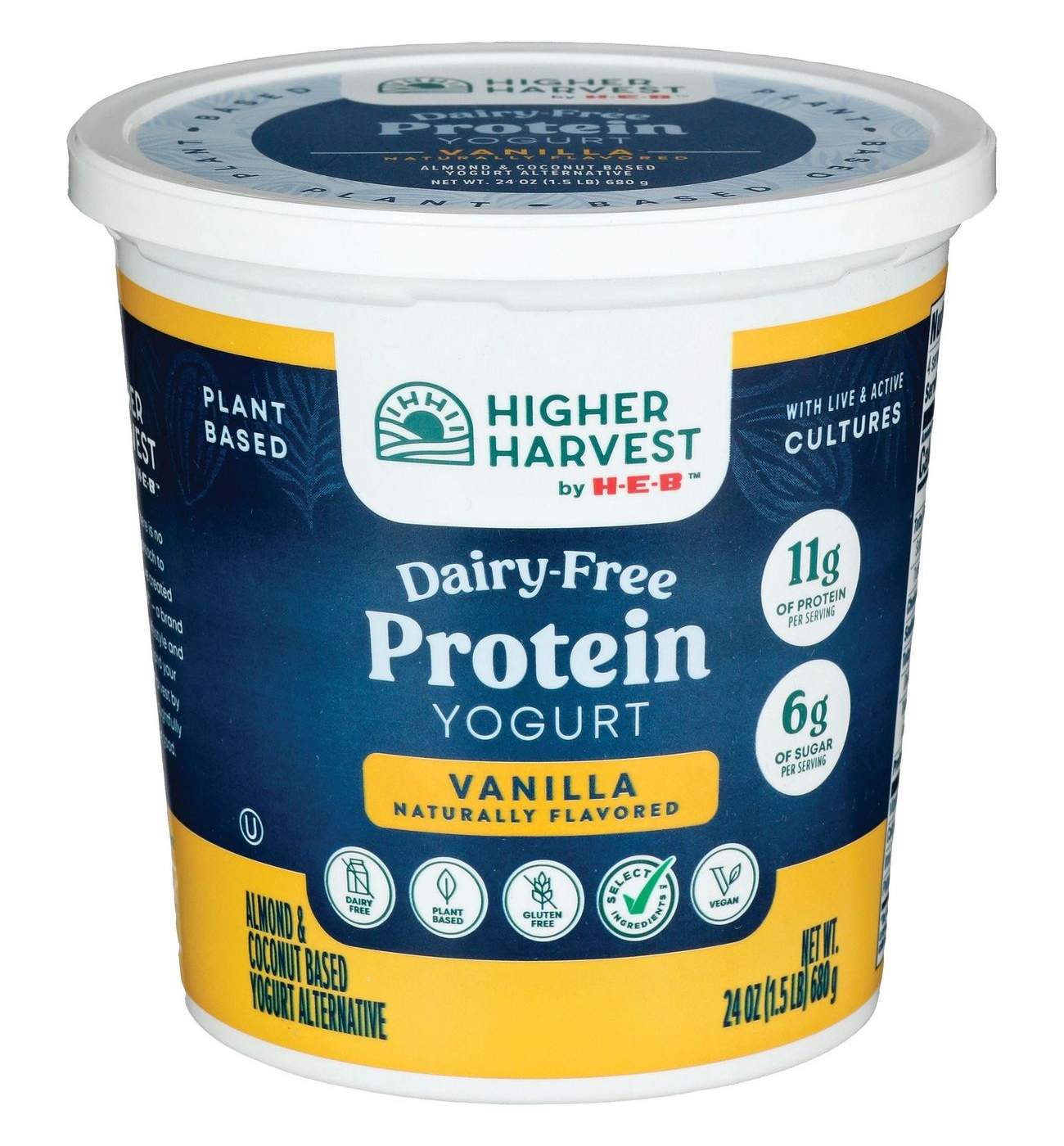 Higher Harvest by H-E-B Dairy Free Protein Yogurt – Vanilla