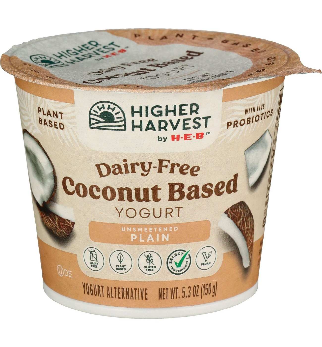 Higher Harvest by HEB DairyFree CoconutBased Yogurt Unsweetened