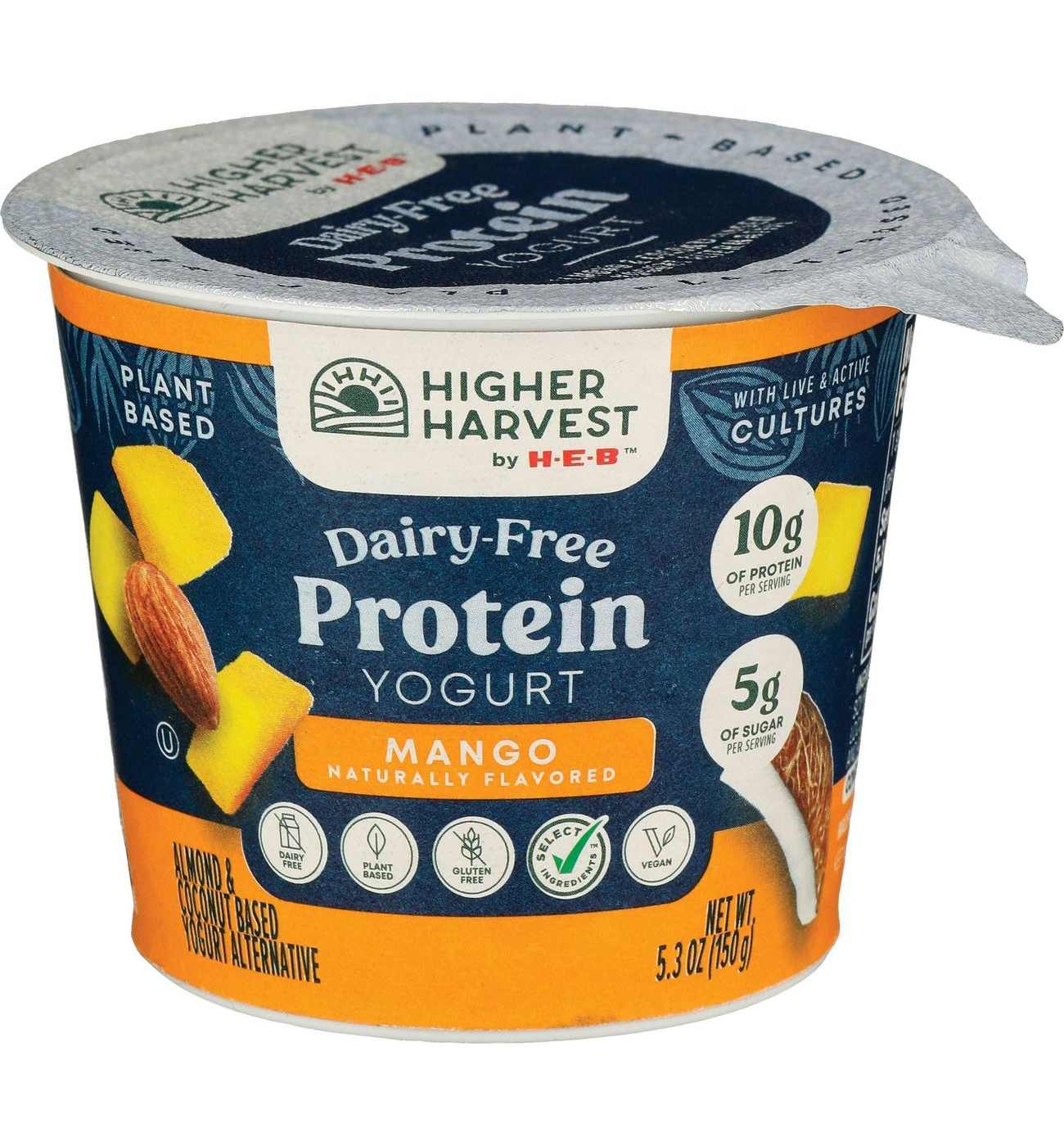 Higher Harvest by HEB DairyFree 10g Protein Yogurt Mango Shop