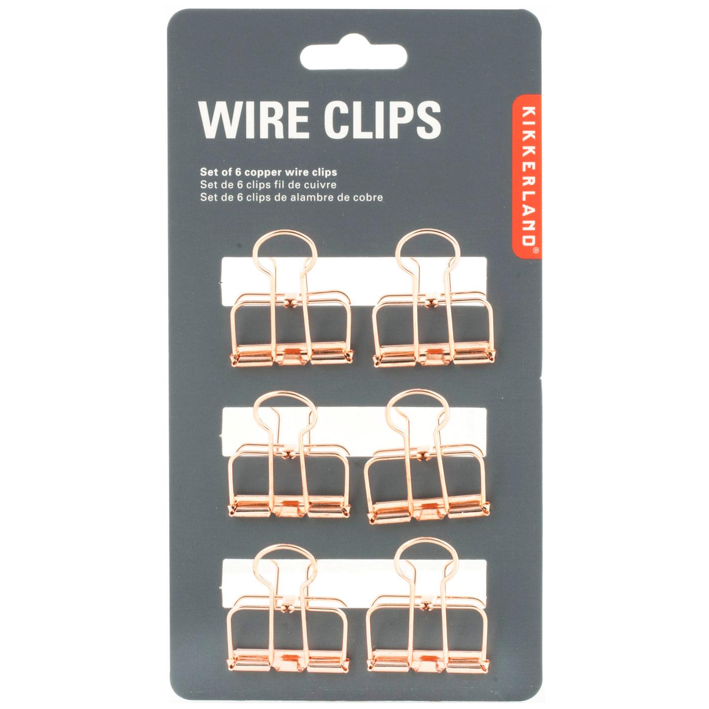 Kikkerland Copper Wire Clips; image 1 of 2