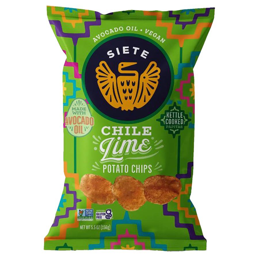 Siete Chile Lime Kettle Cooked Potato Chips - Shop Chips at H-E-B
