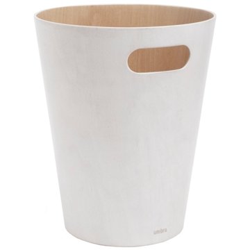 Umbra Woodrow Waste Can - White, 2 gal
