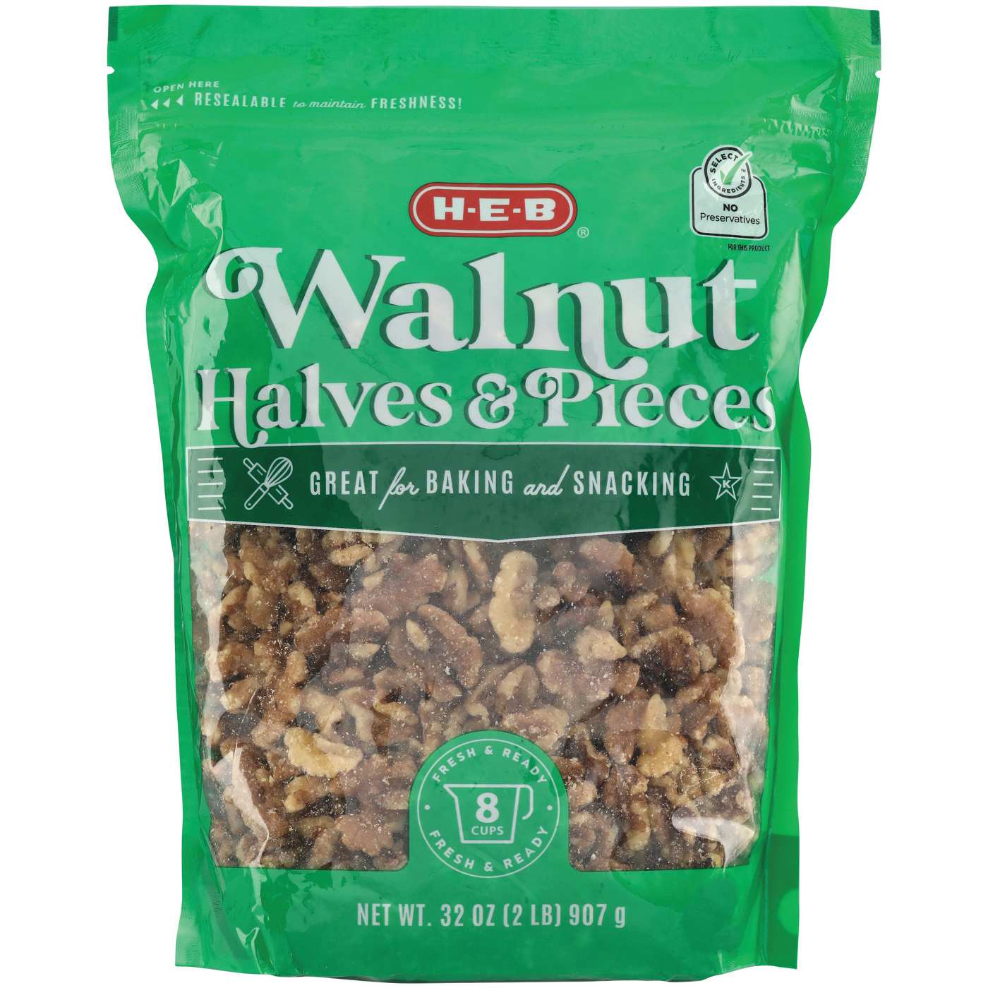 HEB Walnut Halves & Pieces Shop Nuts & seeds at HEB