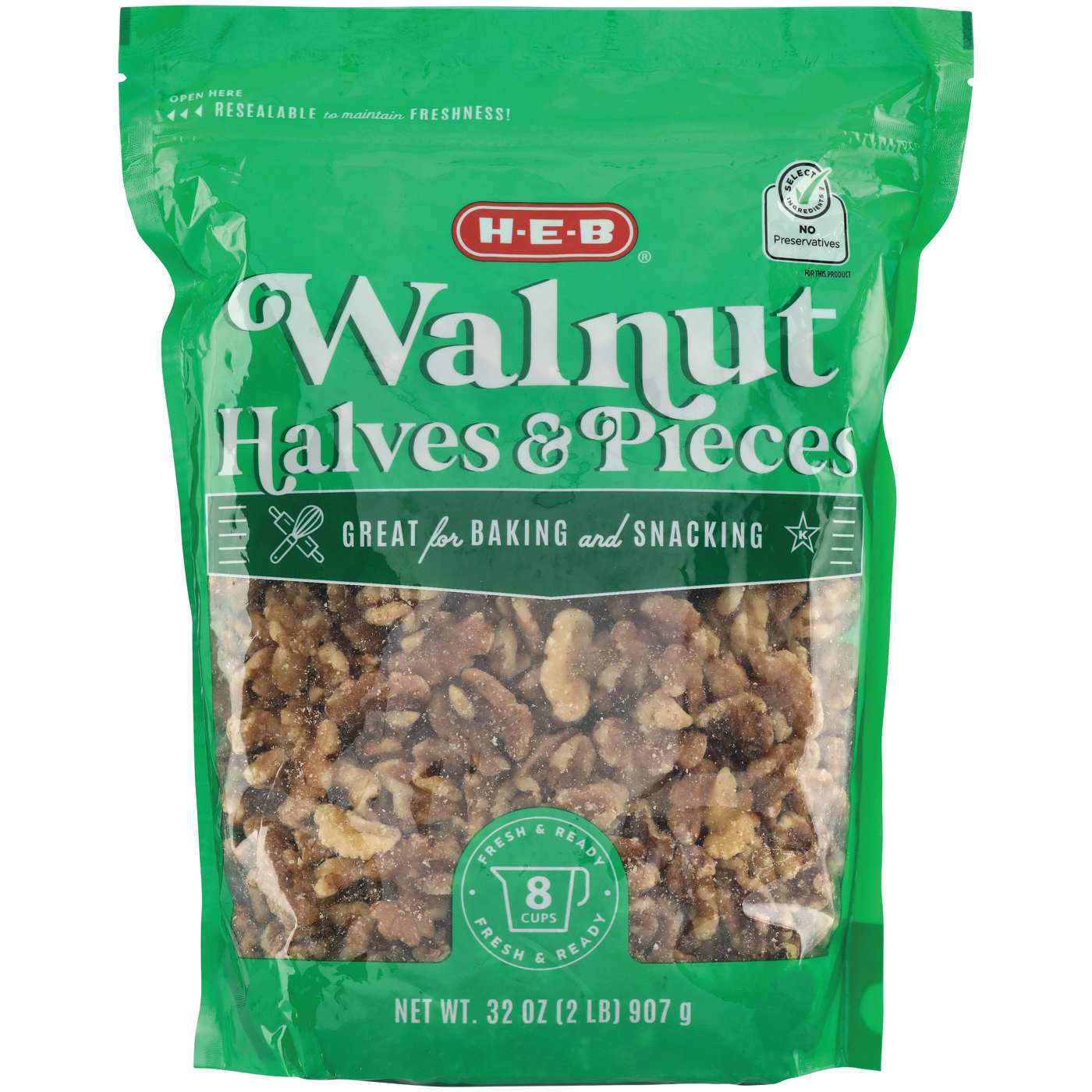 H-E-B Walnut Halves & Pieces; image 2 of 2