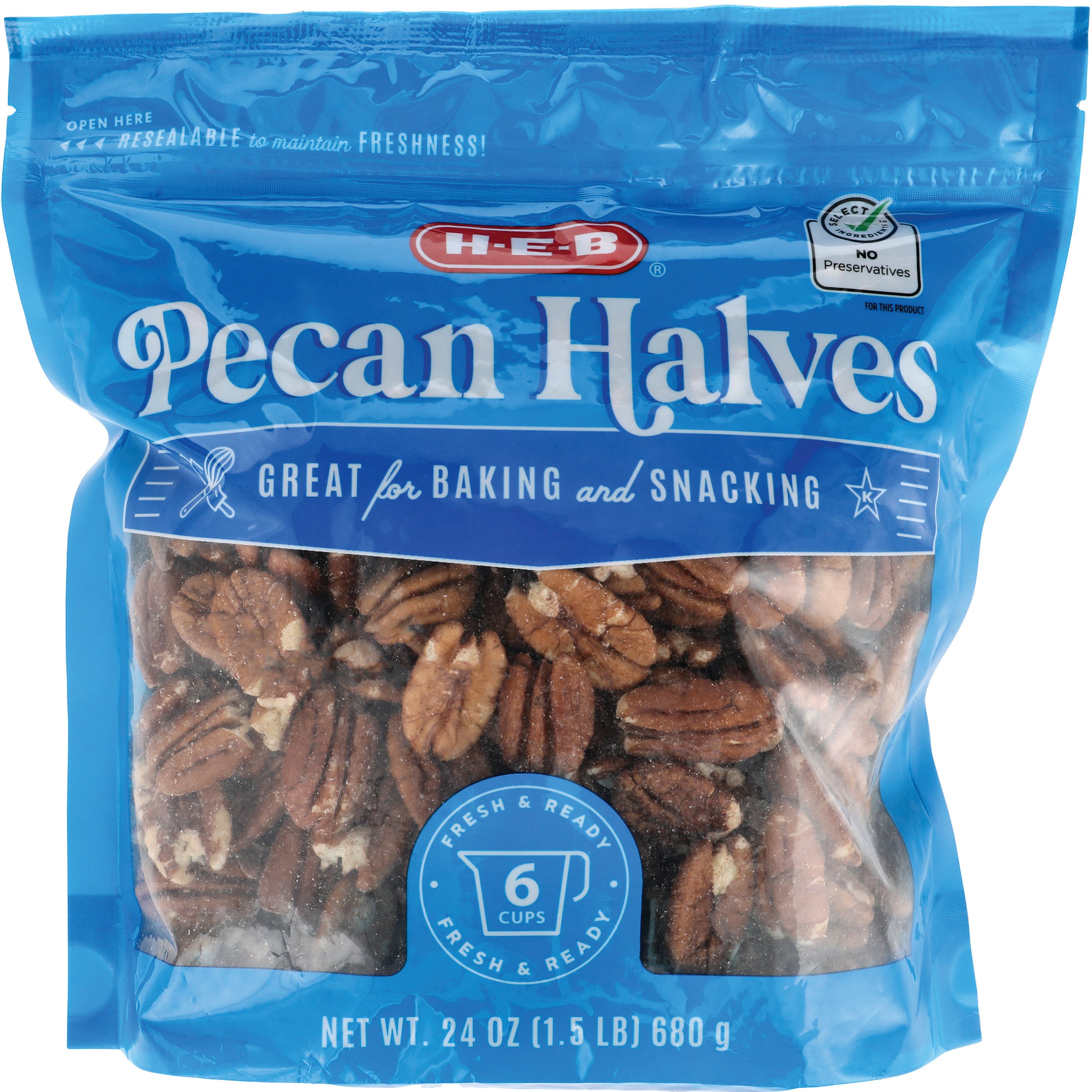 H-E-B Pecan Halves - Shop Nuts & Seeds At H-E-B