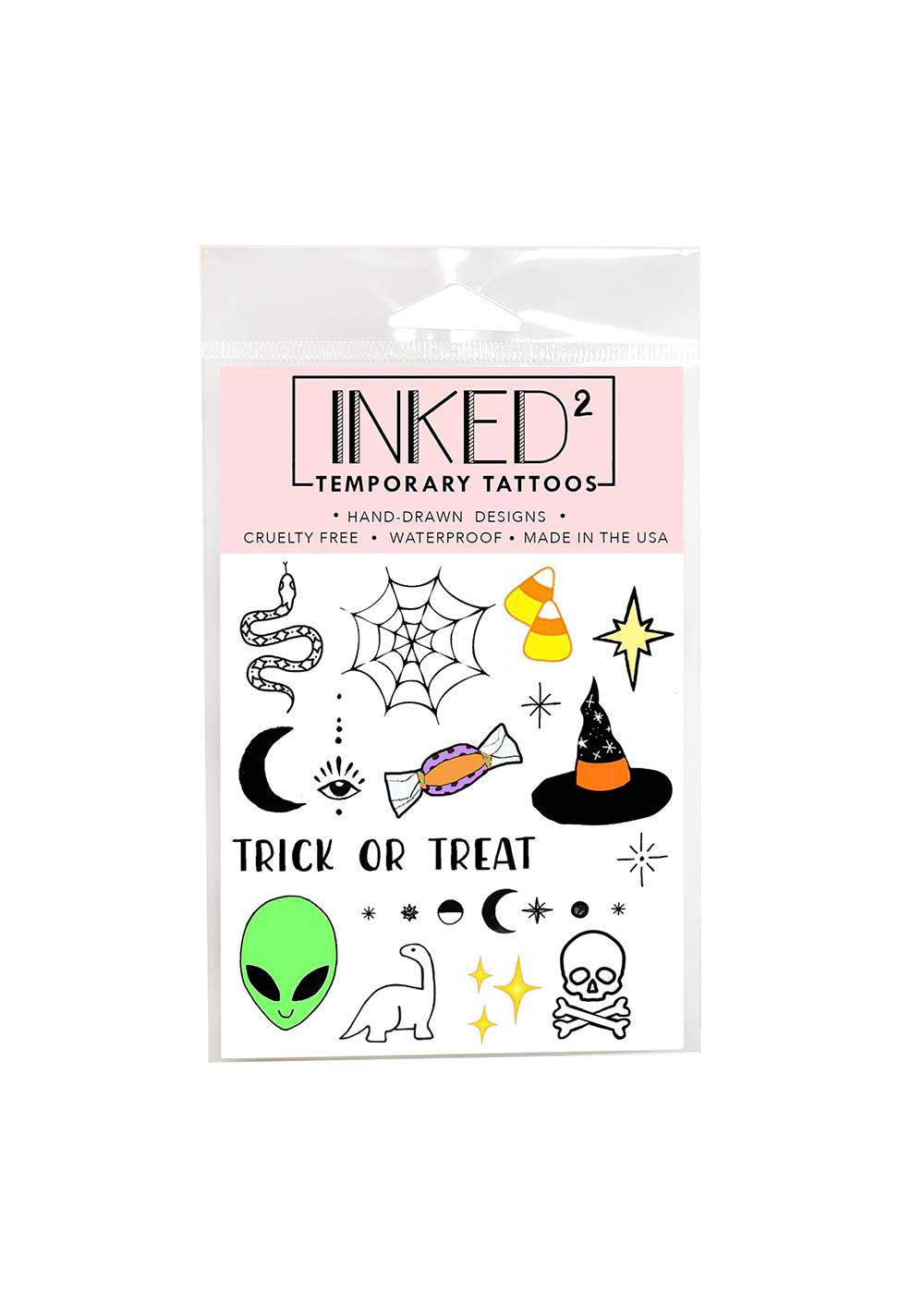 INKED by Dani Temporary Tattoo Sheet - Boo!; image 1 of 3