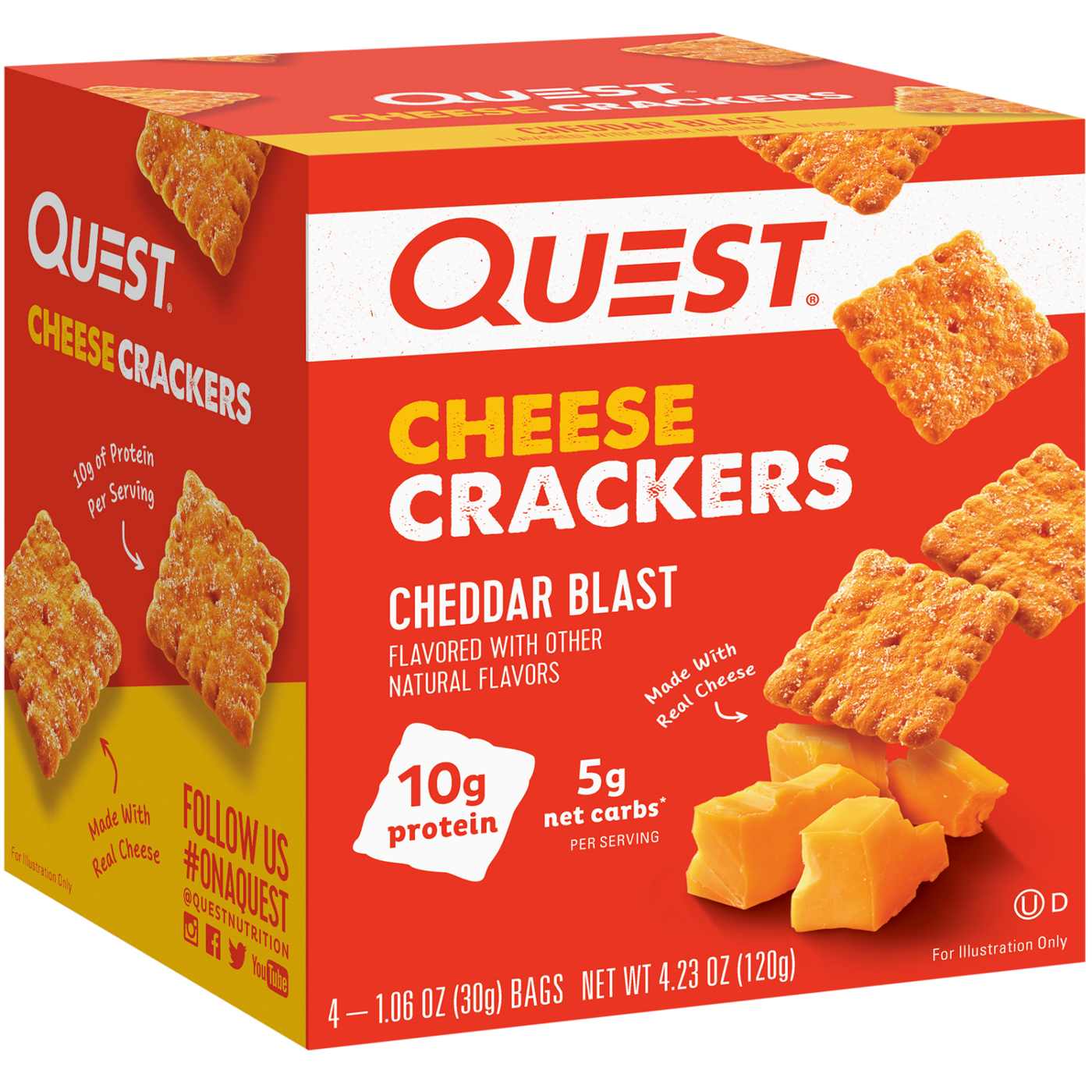 Quest Cheese Crackers - Cheddar Blast; image 1 of 2
