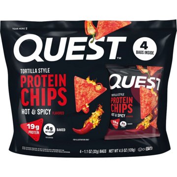 Quest Tortilla-Style 19g Protein Chips Multipack - Hot & Spicy