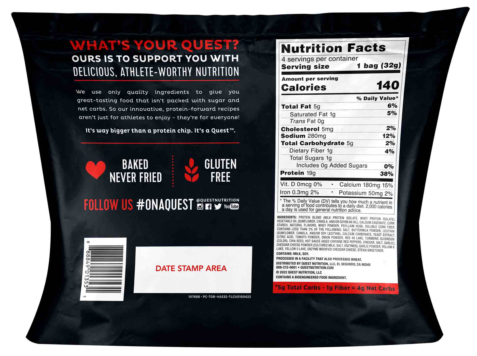 Quest Hot & Spicy Tortilla Style Protein Chips Multipack; image 2 of 2