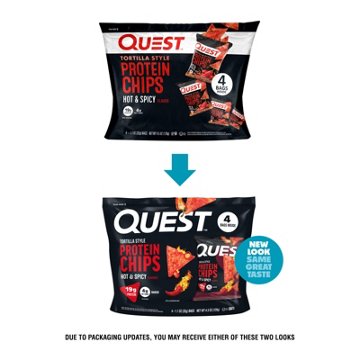 Quest Tortilla-Style 19g Protein Chips Multipack - Hot & Spicy