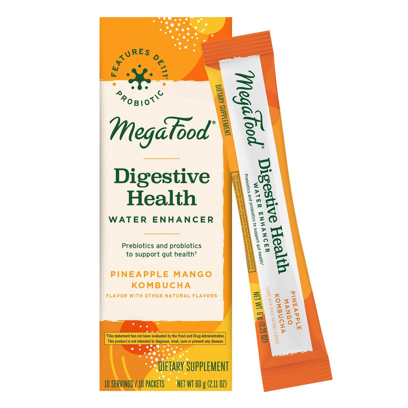 MegaFood Digestive Health Water Enhancer Packets - Pineapple Mango Kombucha; image 3 of 3