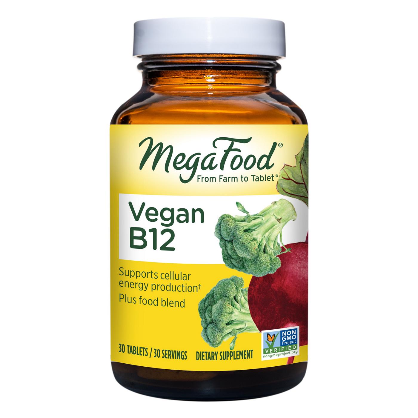 MegaFood Vegan B12 Tablets; image 1 of 2