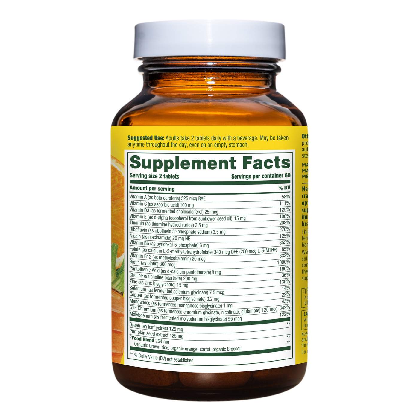 MegaFood Men 55+ Advanced Multivitamin Tablets; image 2 of 3