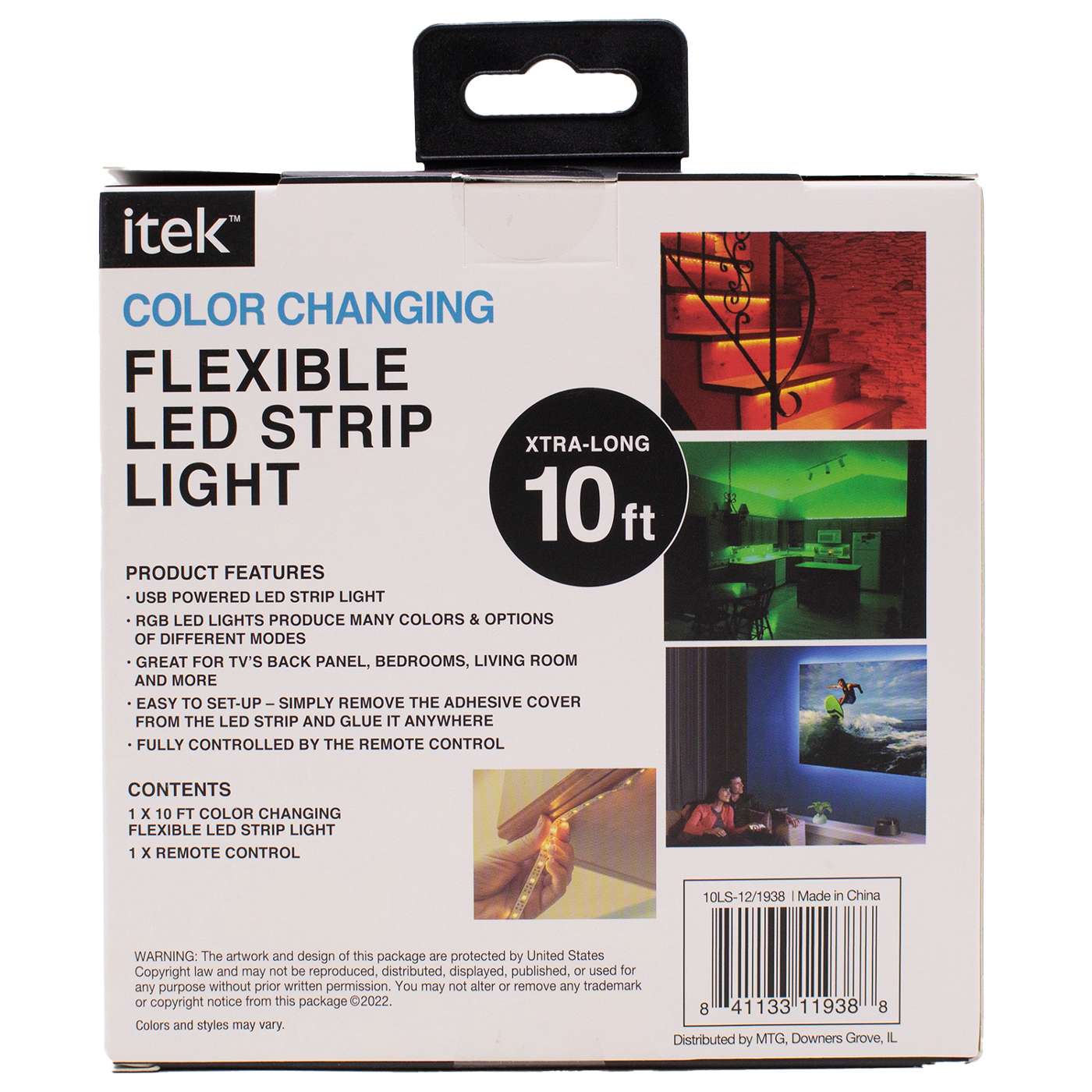 Itek Color Changing Flexible LED Light Strip; image 2 of 2