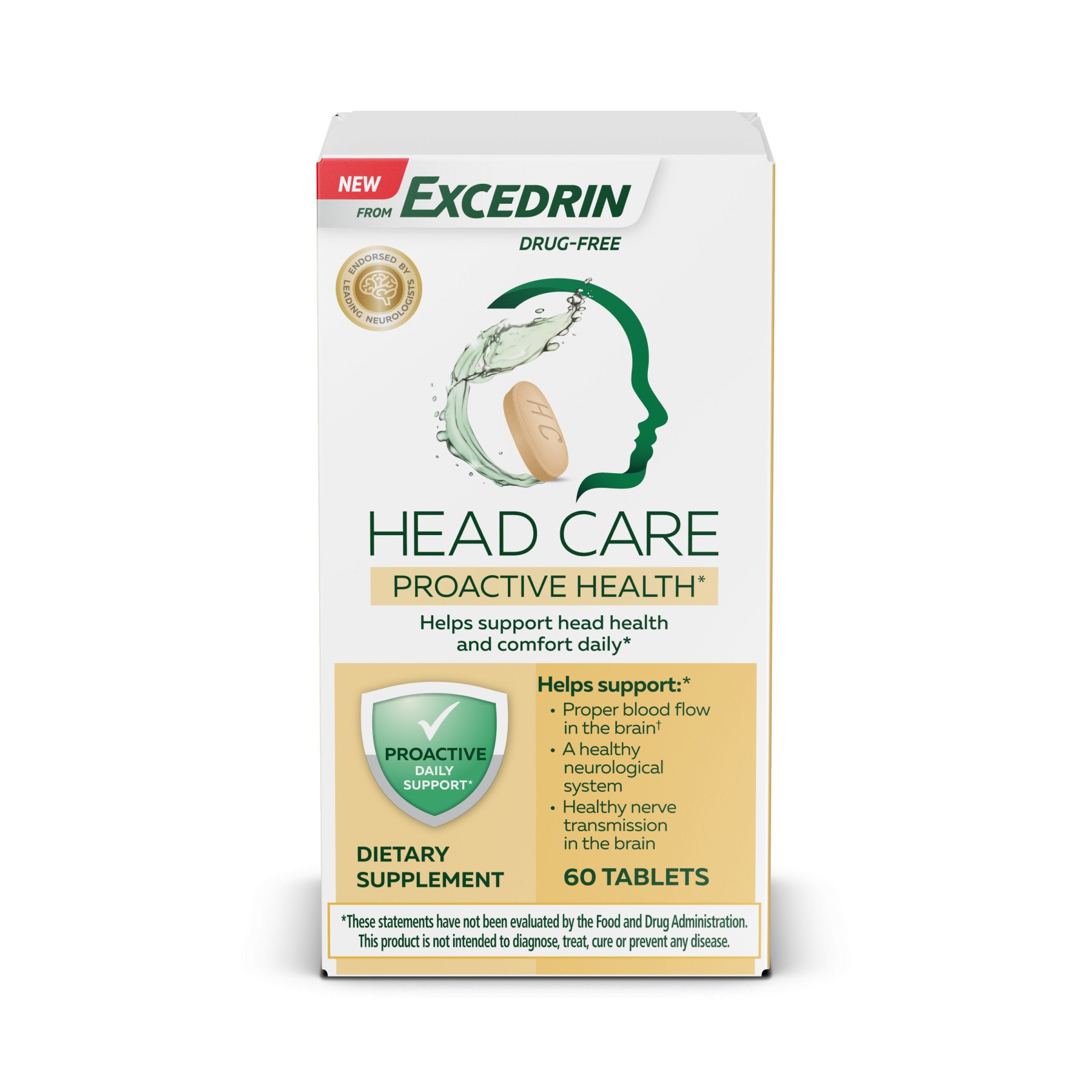 Excedrin Head Care Proactive Health Tablets Shop Vitamins AZ at HEB