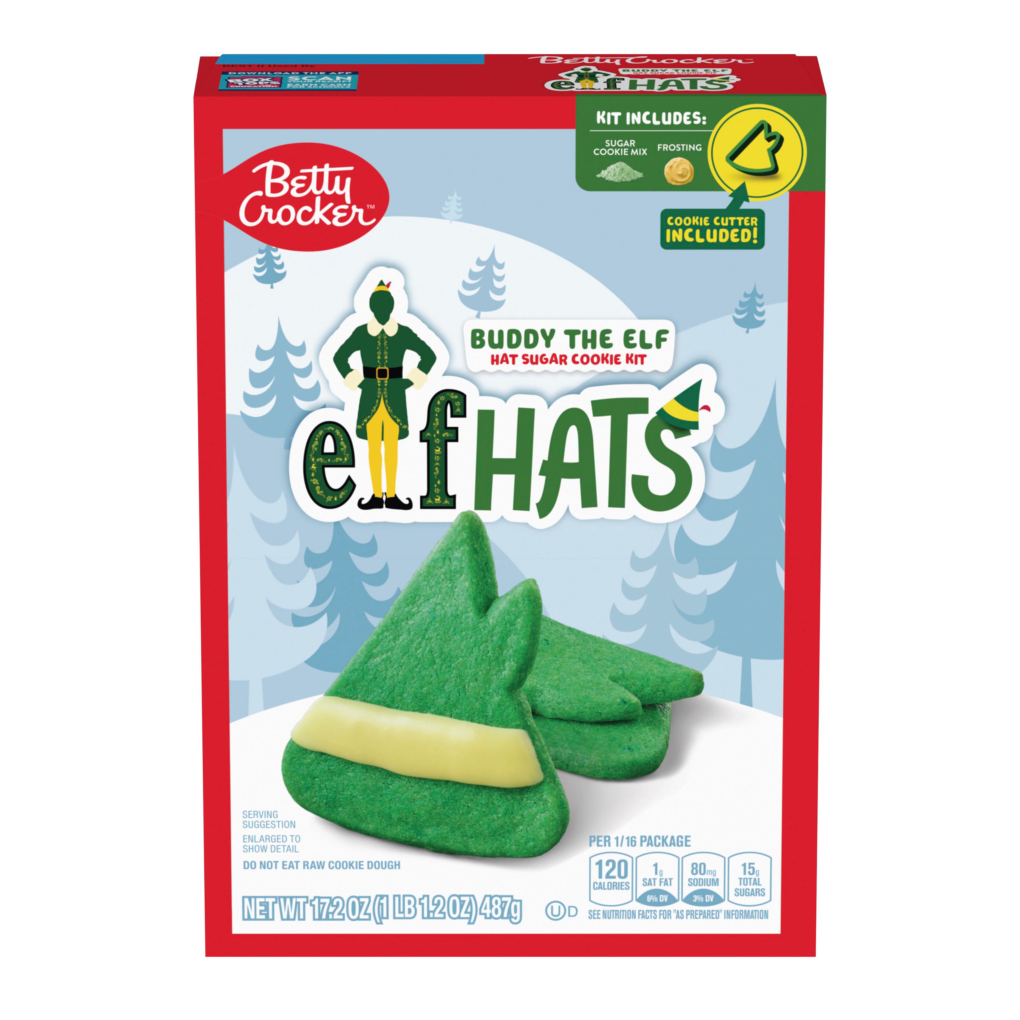 Betty Crocker Buddy the Elf Hat Sugar Cookie Kit Shop Baking Mixes at