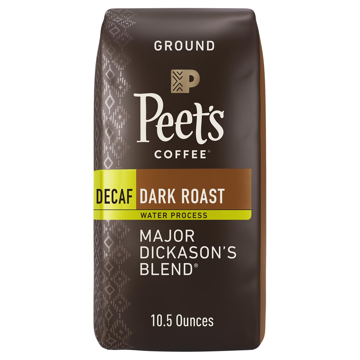 Peet's Coffee Decaf Major Dickason's Blend Dark Roast Ground Coffee; image 1 of 3