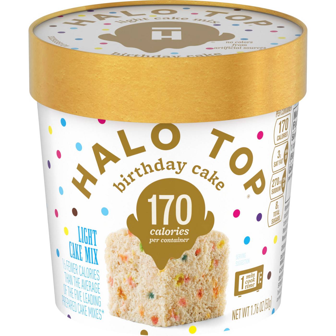 Halo Top Single Serve Light Cake Mix - Birthday Cake; image 1 of 7