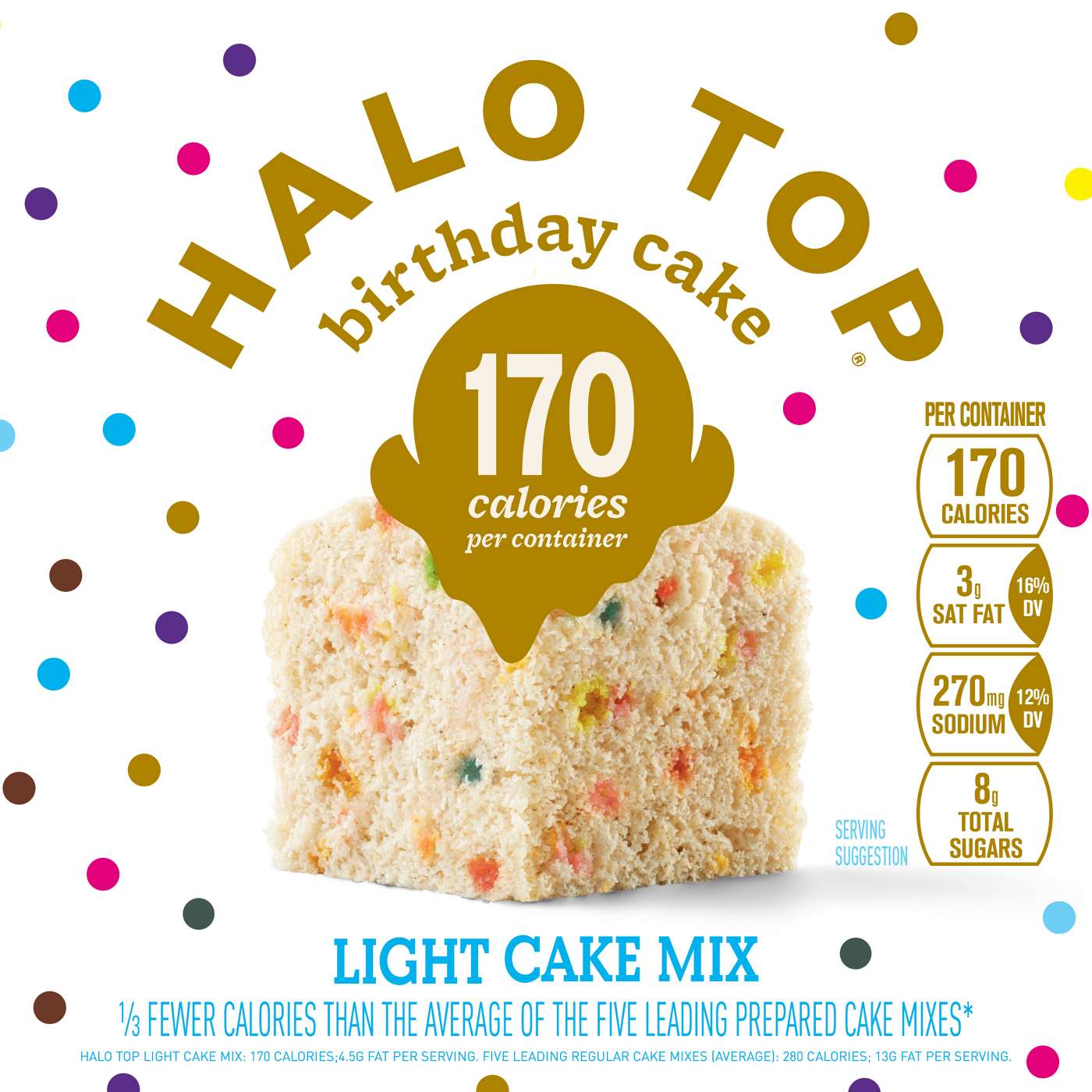 Halo Top Single Serve Light Cake Mix - Birthday Cake; image 7 of 7